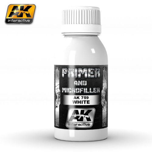 AK Interactive - White Primer And Microfiller 100 ml