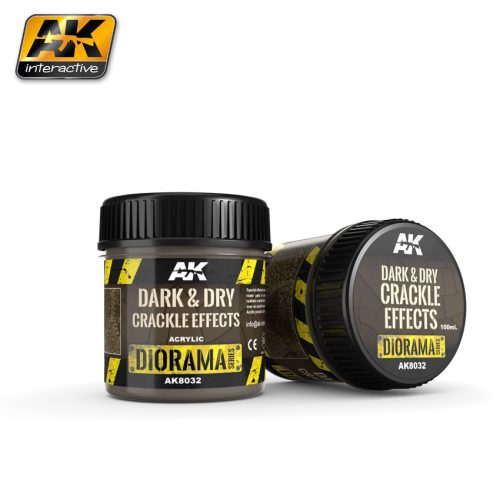 AK Interactive - Dark & Dry Crackle Effects - 100Ml (Acrylic)