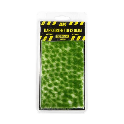 AK Interactive - AK8246 DARK GREEN TUFTS 6MM