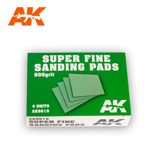 Ak Interactive - Super Fine Sanding Pads 800 Grit.4 Units