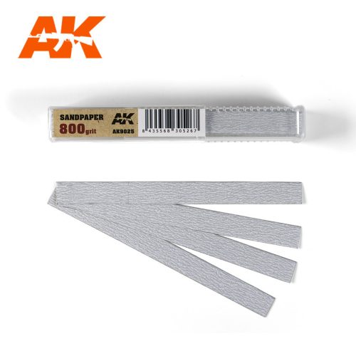 AK Interactive - Dry Sandpaper 800 grit x 50 units