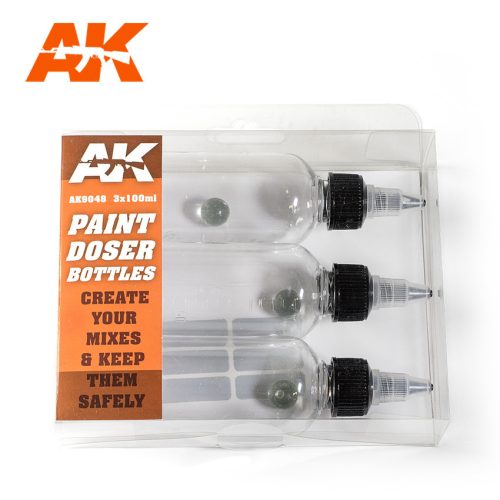 AK Interactive - Paint Doser Bottles 4x100ml