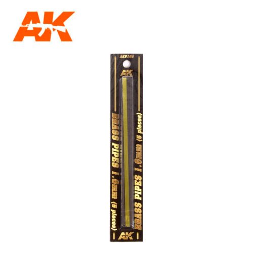 AK Interactive - Brass Pipes 1,0Mm, 5 Units