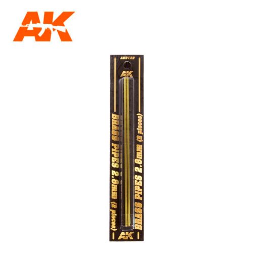 AK Interactive - Brass Pipes 2,8Mm, 2 Units