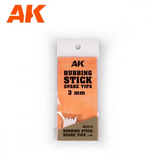 AK Interactive - Rubbing Stick Spare Tips 3 Mm