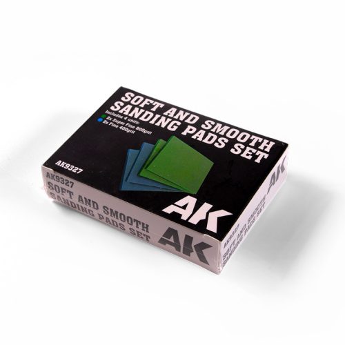 AK Interactive - AK9327 Soft and Smooth Sponge Sandpaper (4 pcs.)