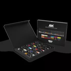   AK Interactive - DELUXE EDITION BOX FULL RANGE ARTIST DENSE ACRYLIC COLOR