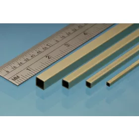 Albion Alloys - Square Brass Tube 2.4 mm x 2.4 mm