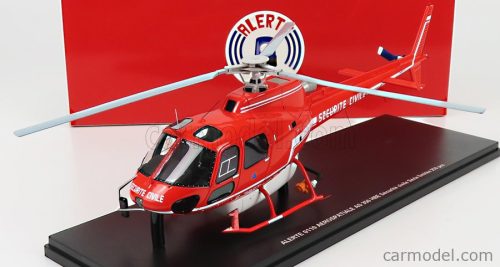 Alerte - Aerospatiale As 350 Hbe Helicopter Securite Civile 1979 Red