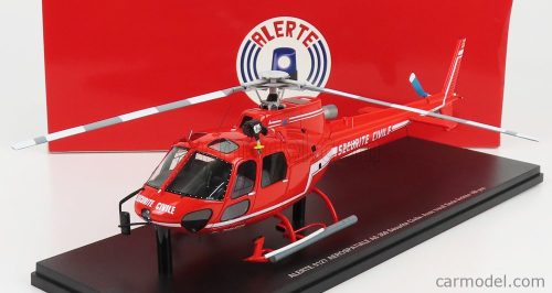 Alerte - Aerospatiale As 350 Helicopter Securite Civile 1979 Red