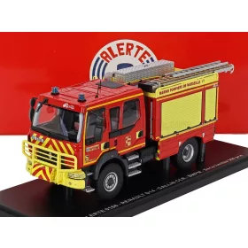   Alerte - RENAULT D14 TANKER TRUCK DOUBLE CABINE GALLIN CCR BMPM MARINS SAPEURS POMPIERS DE MARSEILLE 2-ASSI 2013 RED YELLOW