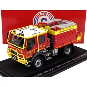   Alerte - RENAULT D14 TANKER TRUCK DOUBLE CABINE SIDES CCFM BMPM SAPEURS POMPIERS MARINS DE MARSEILLE 2-ASSI 2019 RED YELLOW