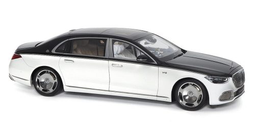 Almost-Real - 1:18 MERCEDES-MAYBACH-S-CLASS 2021 – OBSIDIAN BLACK/DIAMOND WHITE - ALMOST REAL