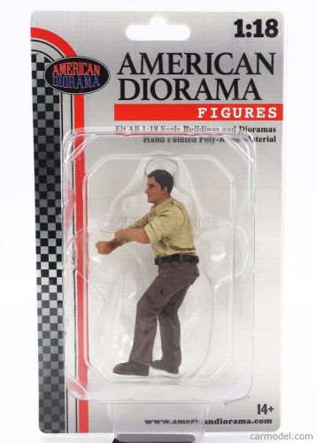 American Diorama - Figures Meccanico - Man Mechanic Crew 4X4 Offroad Camel Trophy 3 Beige Brown