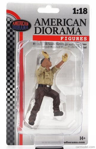 American Diorama - Figures Meccanico - Man Mechanic Crew 4X4 Offroad Camel Trophy 5 Beige Brown