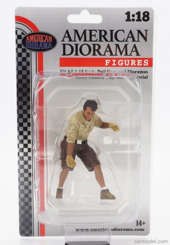 American Diorama - Figures Meccanico - Man Mechanic Crew 4X4 Offroad Camel Trophy 8 Beige Brown