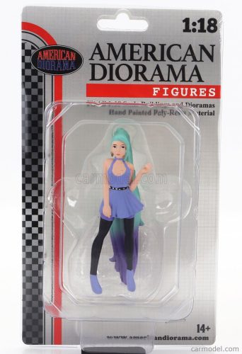 American Diorama - Figures Cosplay Girl 4 Blue Green