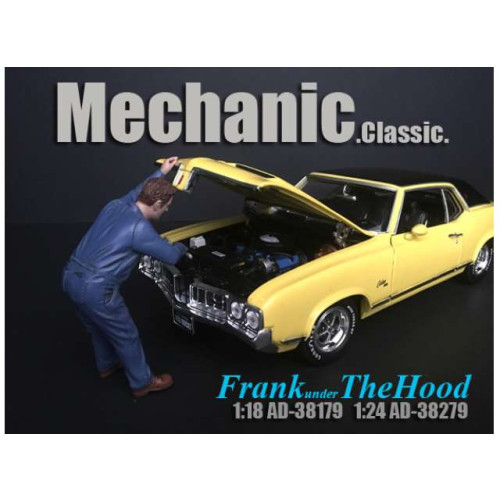Americandiorama - 1:24 Figurines - Mechanic Frank Under The Hood