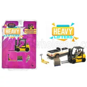   American Diorama - ACCESSORIES FORKLIFT SET - B316 CARRELLO ELEVATORE VERTICALE - VERTICAL ORDER PICKER 4 WHEELS VARIOUS