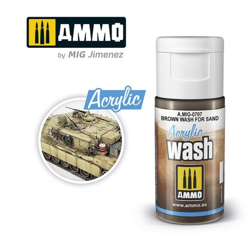 AMMO - Acrylic Wash Brown Wash For Sand