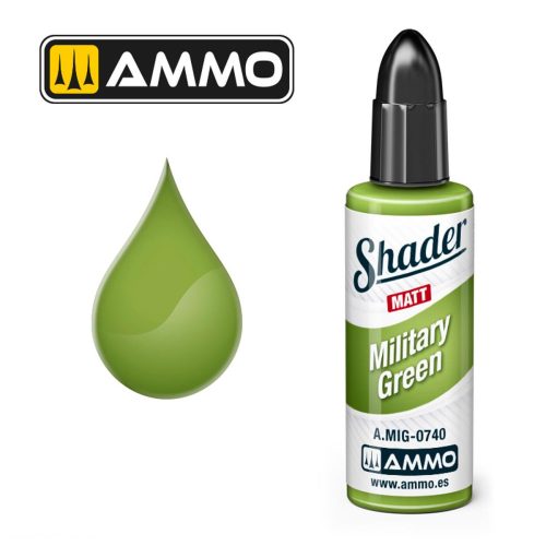 AMMO by MIG Jimenez - MATT SHADER Military Green
