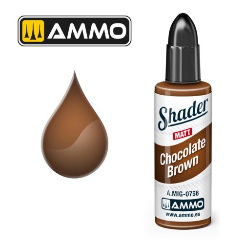 AMMO by MIG Jimenez - MATT SHADER Chocolate Brown