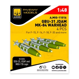 AMMO by MIG Jimenez - GBU-31 JDAM, Mk-84 Warhead (4 pcs)