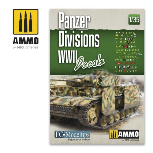 AMMO by MIG Jimenez - Panzer Divisions WWII Decals 1/35  