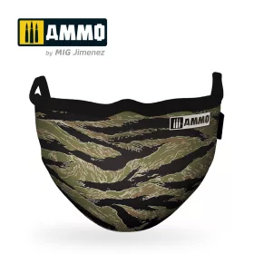 AMMO by MIG Jimenez - Tiger Camo AMMO Face Mask