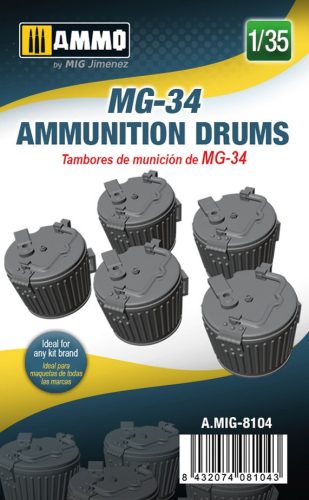 AMMO by MIG Jimenez - 1/35 MG-34 Ammunition Drums