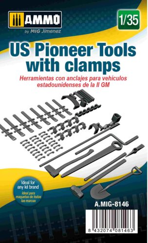AMMO by MIG Jimenez - 1/35 US Pioneer Tools with clamps