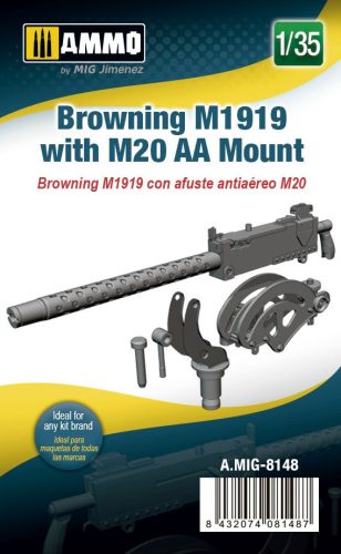 AMMO by MIG Jimenez - 1/35 Browning M1919 with M20 AA Mount