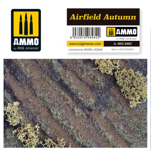 AMMO by MIG Jimenez - Airfield Autumn Scenic Mats (245 mm x 245 mm)
