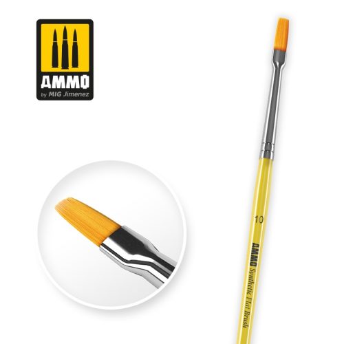 AMMO - 10 Synthetic Flat Brush