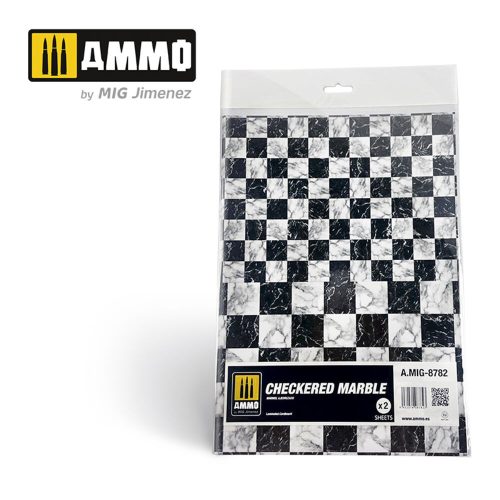 AMMO - Checkered Marble. Sheet of Marble - 2 pcs.