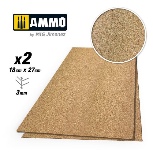 AMMO - CREATE CORK Fine Grain (3mm) - 2 pcs.