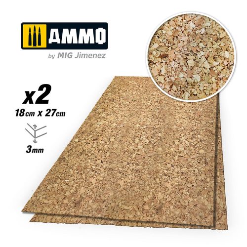 AMMO - CREATE CORK Thick Grain (3mm) - 2 pcs.