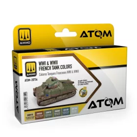 AMMO by MIG Jimenez - ATOM WWI & WWII French Tank Colors