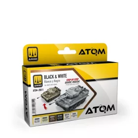AMMO by MIG Jimenez - ATOM Black & White Technique Set