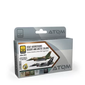   AMMO by MIG Jimenez - ATOM USAF Aggressors Desert and Artic colors Set