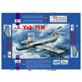 Amodel - Yakovlev Yak-25M Soviet fighter repülő makett
