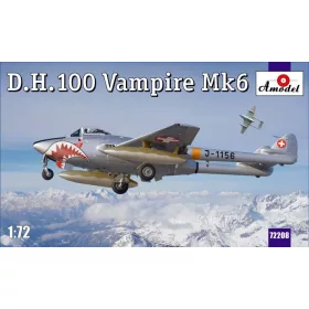 Amodel - D.H.100 Vampire Mk6 RAF jet fighter