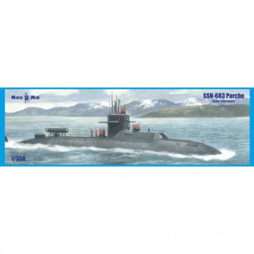 Micro Mir  AMP - SSN-683 Parche (late version) submarine