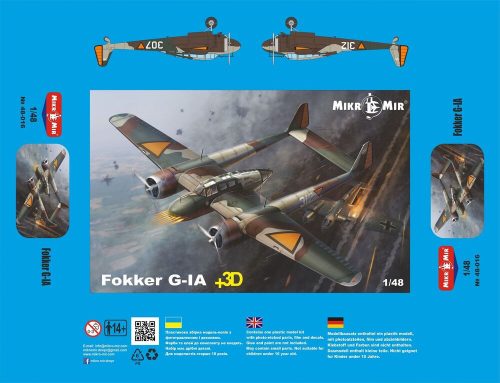 Micro Mir  AMP - Fokker G-IA + 3D details