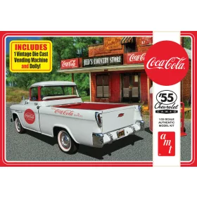 AMT - 1955 Chevy Cameo Pickup (Coca-Cola) autó makett