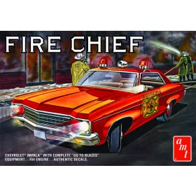 AMT - 1970 Chevy Impala Fire Chief autó makett
