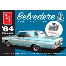   AMT - 1964 Plymouth Belvedere with Slant 6 Engine autó makett