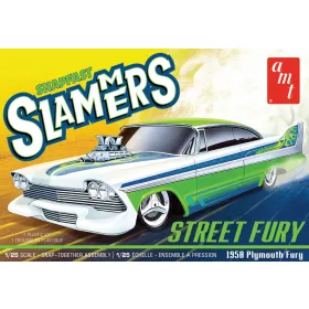 AMT - Street Fury 1958 Plymouth - Slammers SNAP autó makett