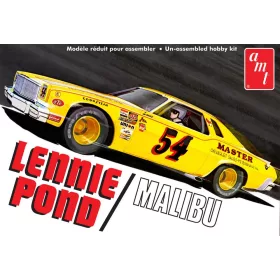   AMT - 1/25 Lennie Pond 1974 Chevy Malibu Stock Car autó makett