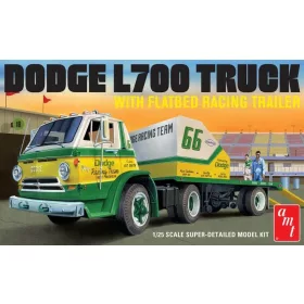 AMT - DODGE L700 TRUCK & FLATBED RACING TRAILER